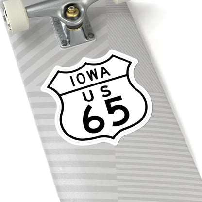 US 65 Iowa 1948 (Iowa) (Road Sign) STICKER Vinyl Kiss-Cut Decal - The Sticker Space