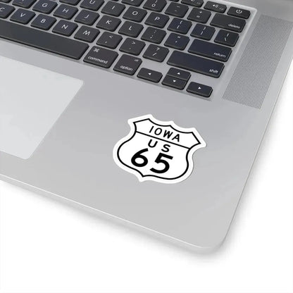 US 65 Iowa 1948 (Iowa) (Road Sign) STICKER Vinyl Kiss-Cut Decal - The Sticker Space