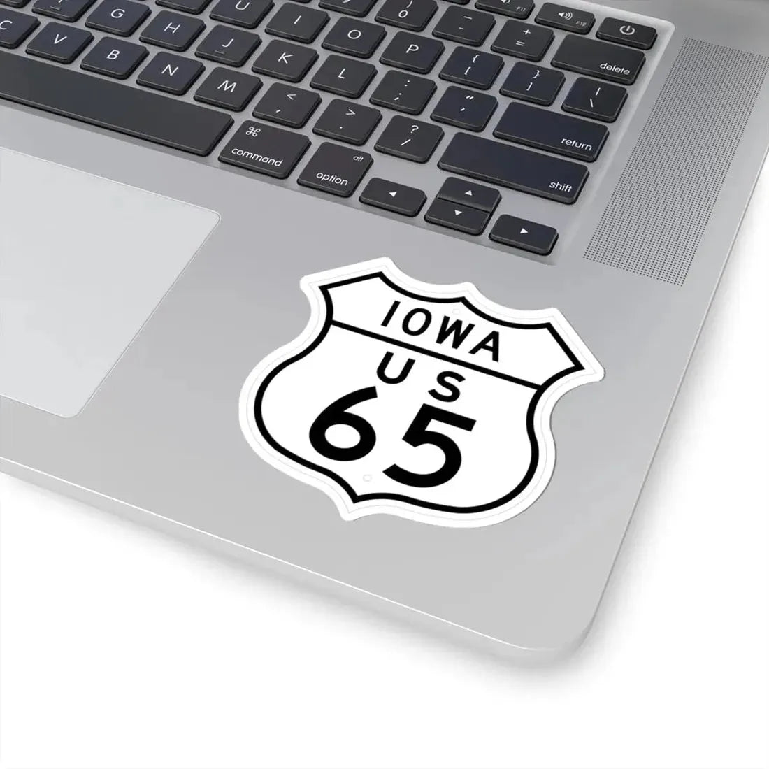US 65 Iowa 1948 (Iowa) (Road Sign) STICKER Vinyl Kiss-Cut Decal - The Sticker Space