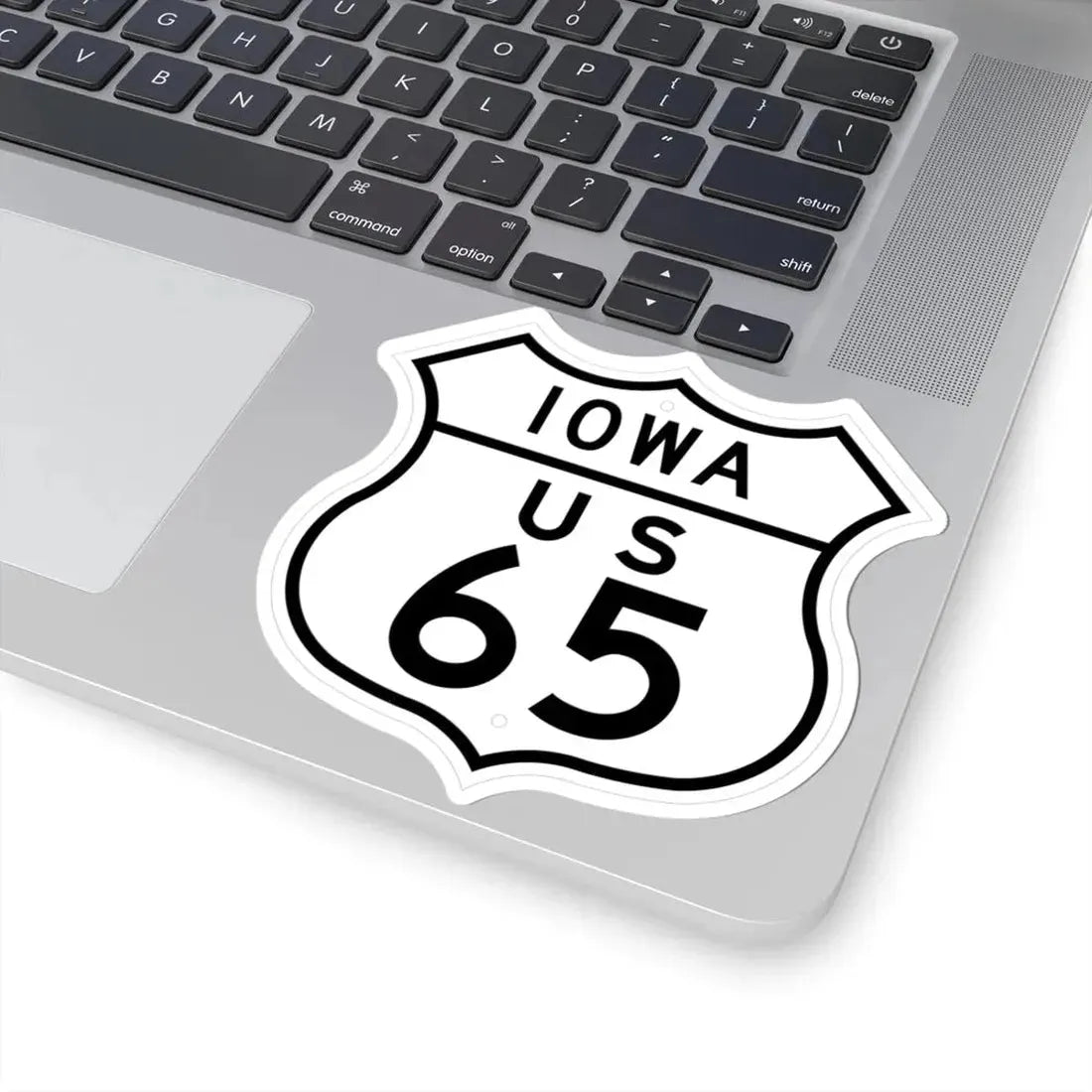 US 65 Iowa 1948 (Iowa) (Road Sign) STICKER Vinyl Kiss-Cut Decal - The Sticker Space
