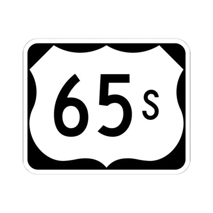 US 65S (Arkansas) (Road Sign) STICKER Vinyl Kiss-Cut Decal 6 Inch White - The Sticker Space