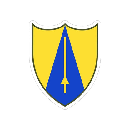 US 65th Cavalry Division (U.S. Army) REVERSE PRINT Transparent Die-Cut STICKER 4 Inch Die-Cut Transparent - The Sticker Space