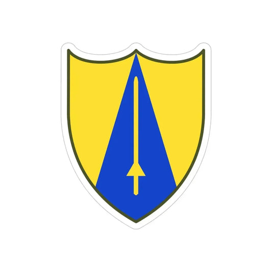 US 65th Cavalry Division (U.S. Army) REVERSE PRINT Transparent Die-Cut STICKER 6 Inch Die-Cut Transparent - The Sticker Space