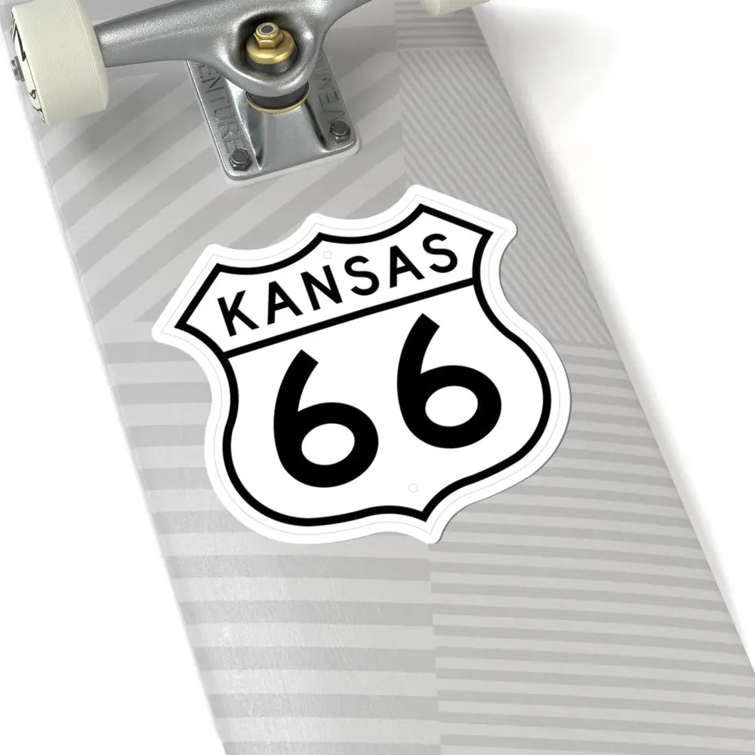 US 66 Kansas 1962 (Kansas) (Road Sign) STICKER Vinyl Kiss-Cut Decal - The Sticker Space