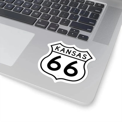 US 66 Kansas 1962 (Kansas) (Road Sign) STICKER Vinyl Kiss-Cut Decal - The Sticker Space