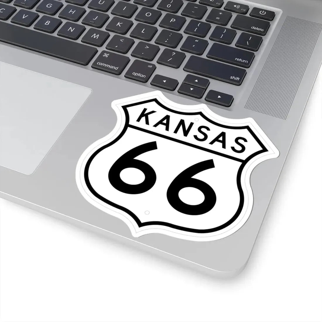 US 66 Kansas 1962 (Kansas) (Road Sign) STICKER Vinyl Kiss-Cut Decal - The Sticker Space