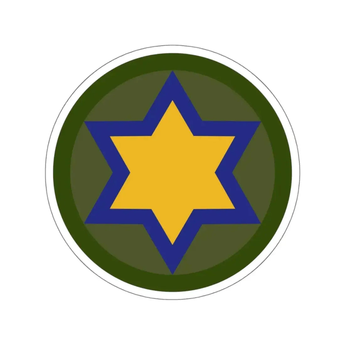 US 66th Cavalry Division (U.S. Army) STICKER Vinyl Kiss-Cut Decal 4 Inch White - The Sticker Space