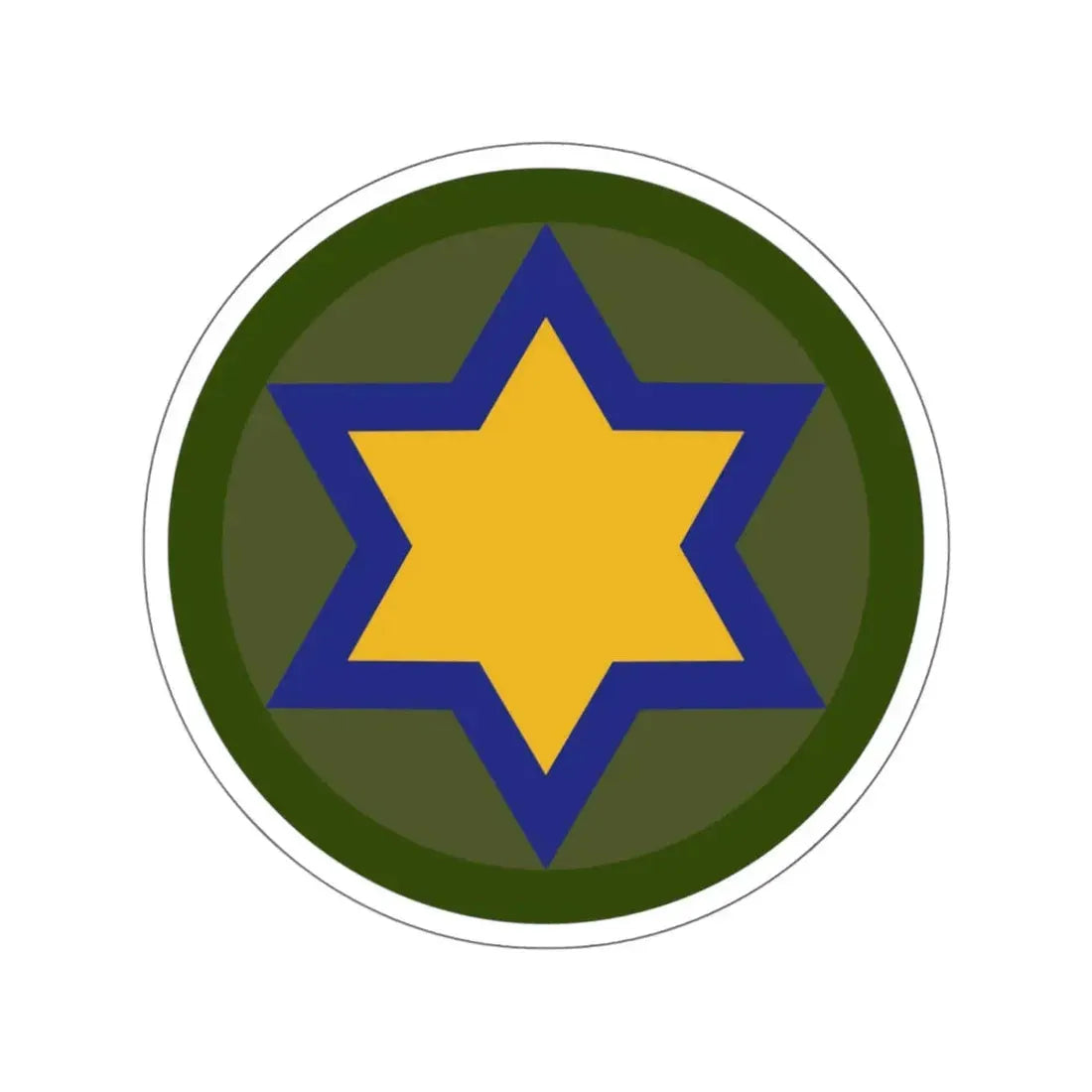 US 66th Cavalry Division (U.S. Army) STICKER Vinyl Kiss-Cut Decal 6 Inch White - The Sticker Space