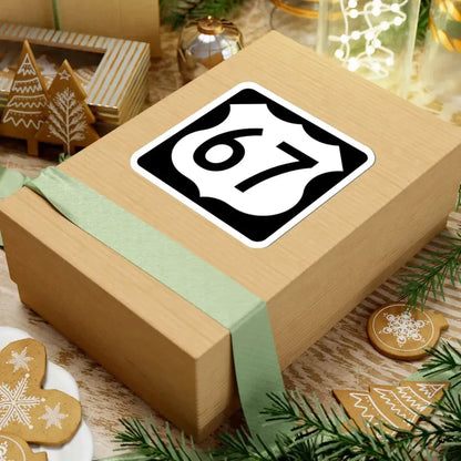 US 67 IA (Iowa) (Road Sign) STICKER Vinyl Kiss-Cut Decal - The Sticker Space