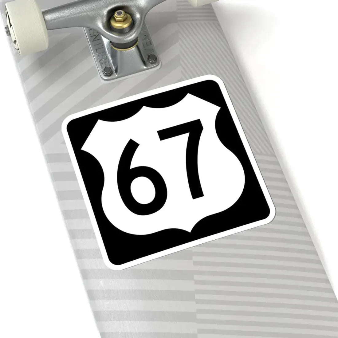 US 67 IA (Iowa) (Road Sign) STICKER Vinyl Kiss-Cut Decal - The Sticker Space