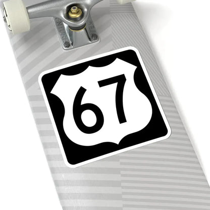 US 67 IA (Iowa) (Road Sign) STICKER Vinyl Kiss-Cut Decal - The Sticker Space