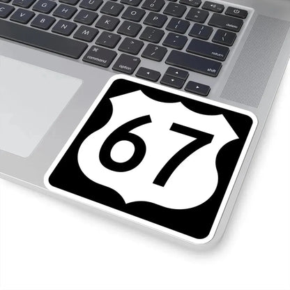 US 67 IA (Iowa) (Road Sign) STICKER Vinyl Kiss-Cut Decal - The Sticker Space