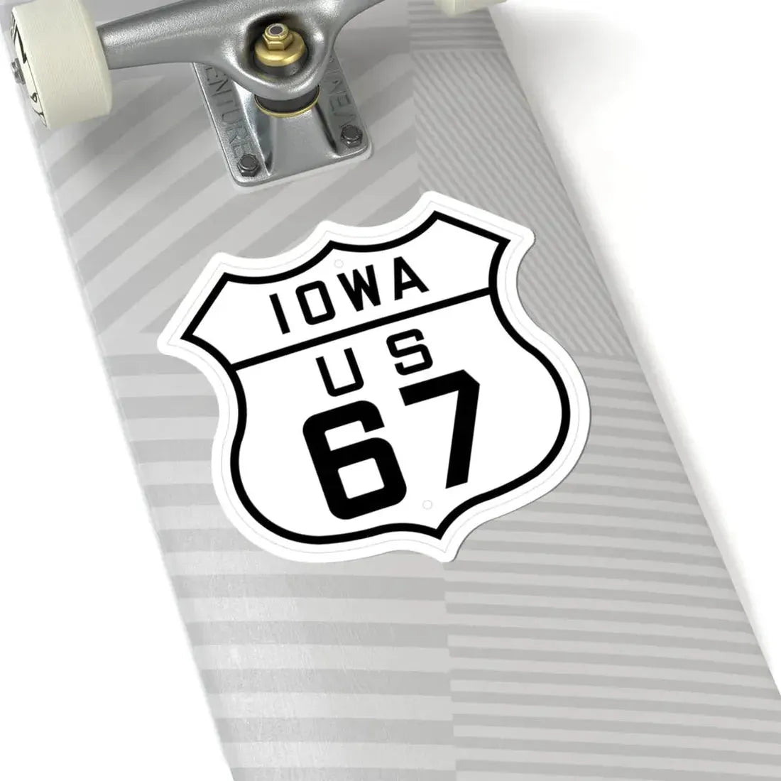 US 67 Iowa 1926 (Iowa) (Road Sign) STICKER Vinyl Kiss-Cut Decal - The Sticker Space
