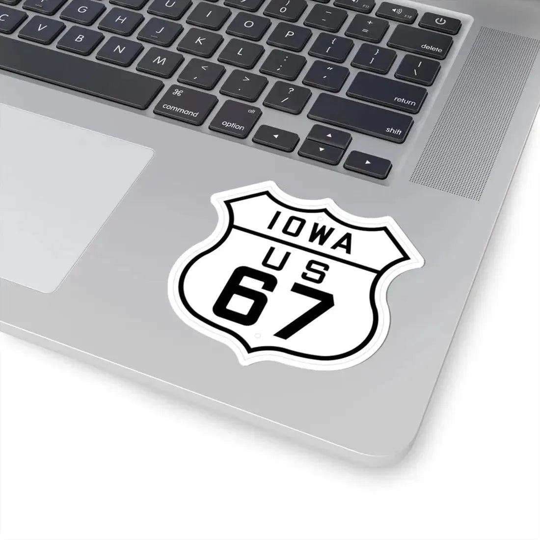 US 67 Iowa 1926 (Iowa) (Road Sign) STICKER Vinyl Kiss-Cut Decal - The Sticker Space
