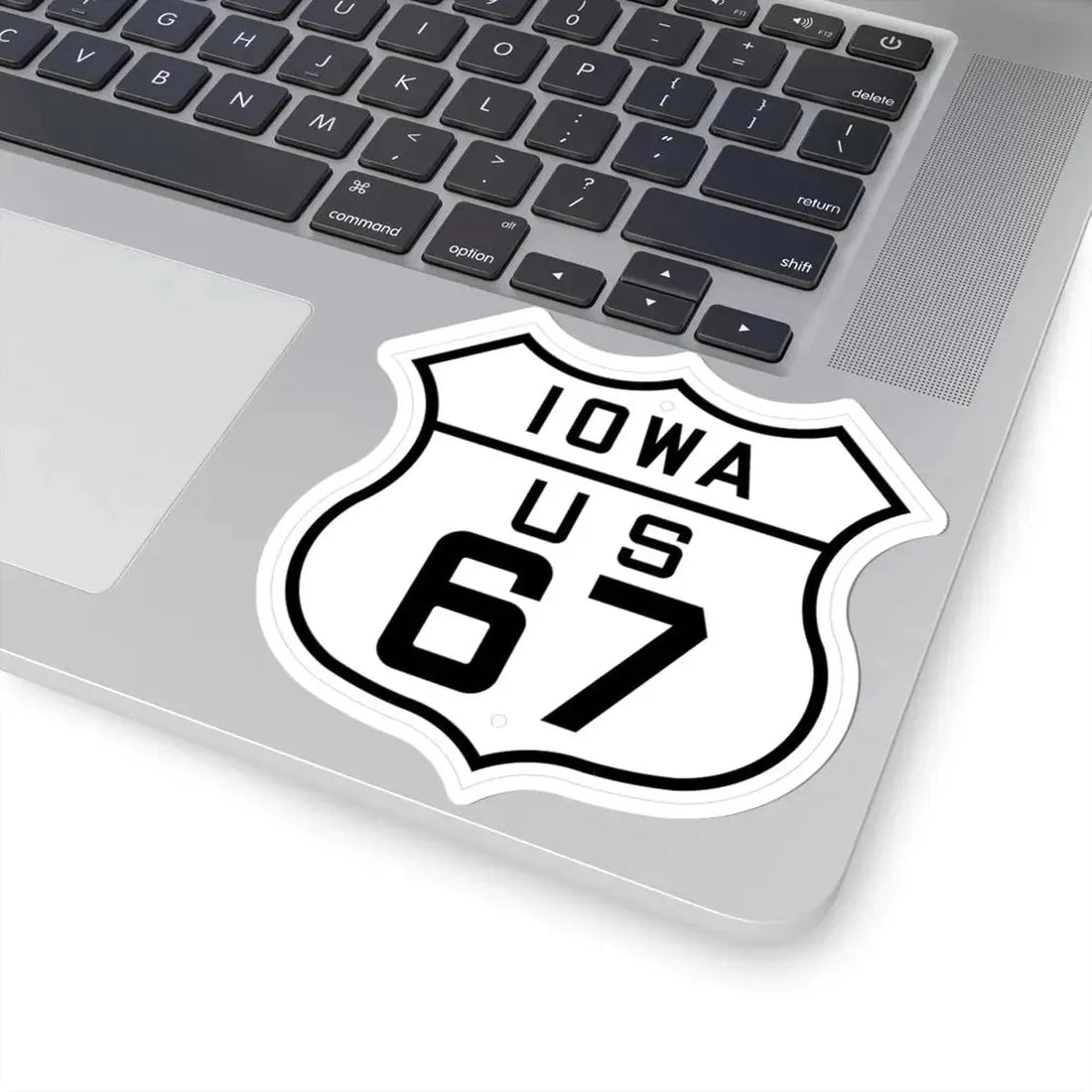 US 67 Iowa 1926 (Iowa) (Road Sign) STICKER Vinyl Kiss-Cut Decal - The Sticker Space