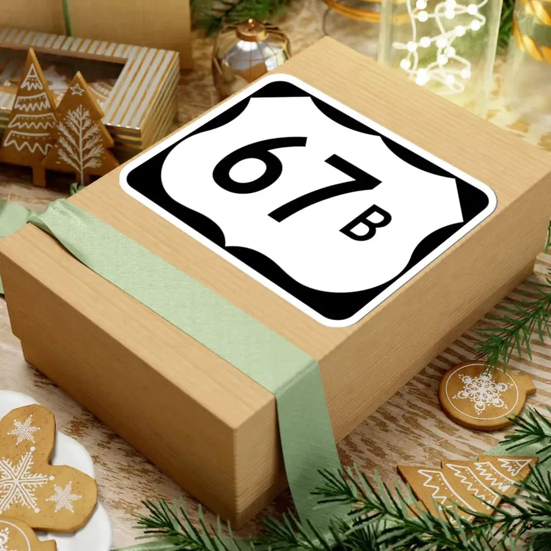 US 67B (Arkansas) (Road Sign) STICKER Vinyl Kiss-Cut Decal - The Sticker Space