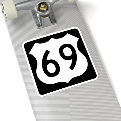 US 69 IA (Iowa) (Road Sign) STICKER Vinyl Kiss-Cut Decal - The Sticker Space
