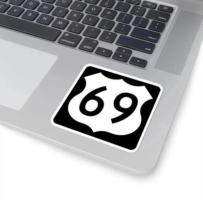 US 69 IA (Iowa) (Road Sign) STICKER Vinyl Kiss-Cut Decal - The Sticker Space