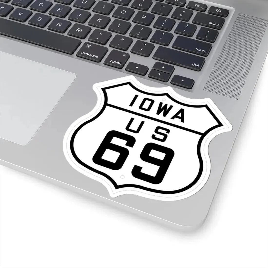 US 69 Iowa 1926 (Iowa) (Road Sign) STICKER Vinyl Kiss-Cut Decal - The Sticker Space