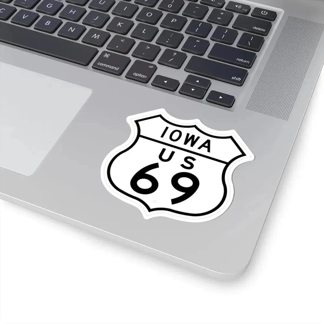 US 69 Iowa 1948 (Iowa) (Road Sign) STICKER Vinyl Kiss-Cut Decal - The Sticker Space