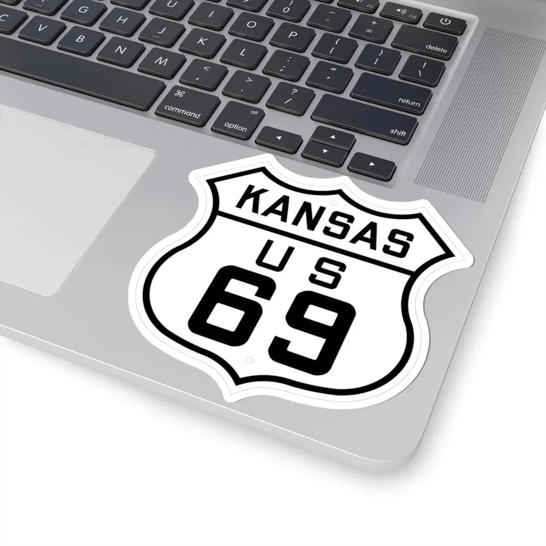 US 69 Kansas 1926 (Kansas) (Road Sign) STICKER Vinyl Kiss-Cut Decal - The Sticker Space