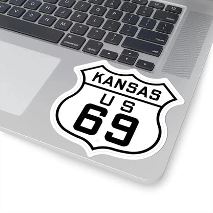 US 69 Kansas 1926 (Kansas) (Road Sign) STICKER Vinyl Kiss-Cut Decal - The Sticker Space
