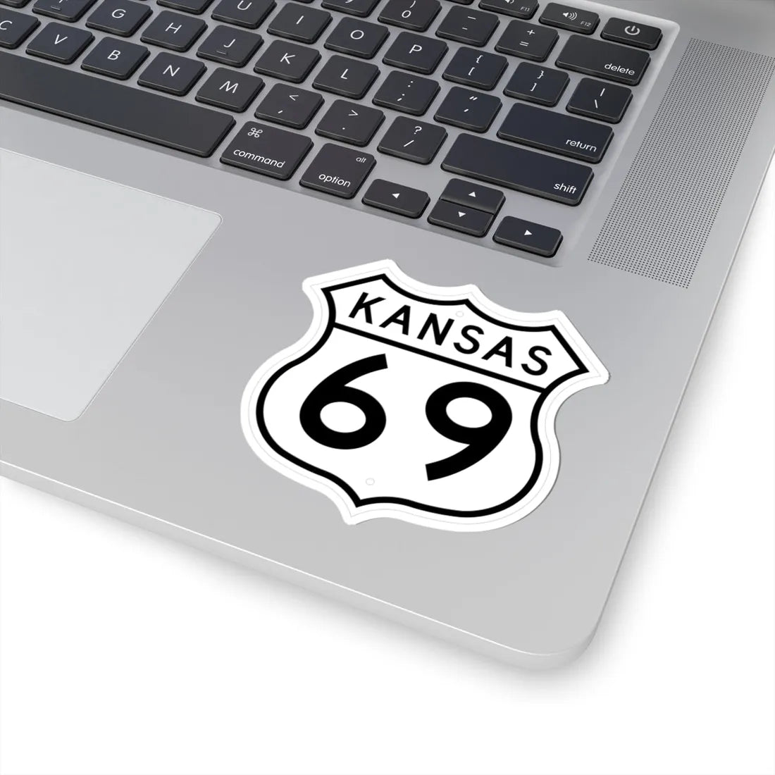 US 69 Kansas 1962 (Kansas) (Road Sign) STICKER Vinyl Kiss-Cut Decal - The Sticker Space
