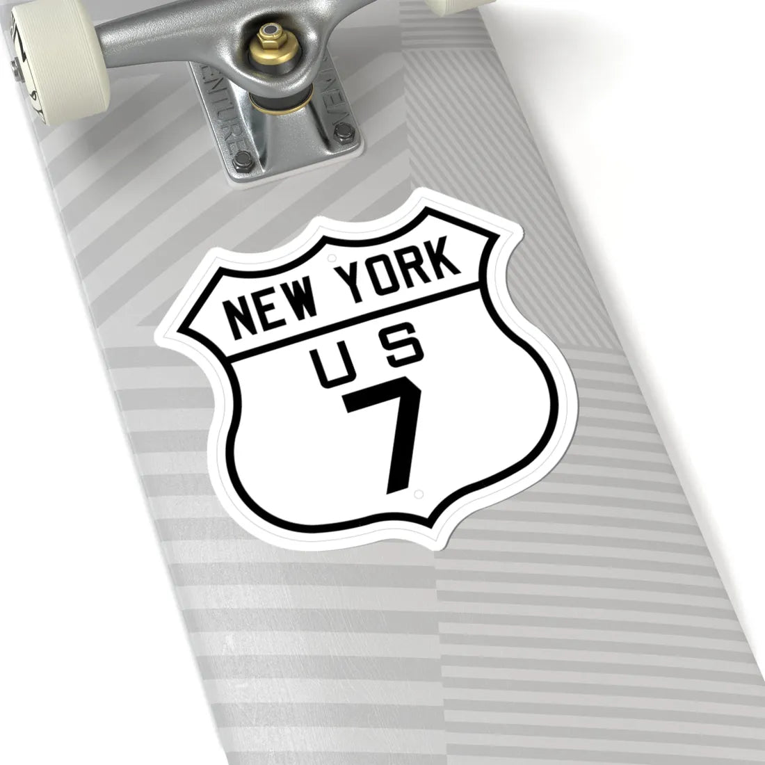 US 7 New York 1926 (New York) (Road Sign) STICKER Vinyl Kiss-Cut Decal - The Sticker Space
