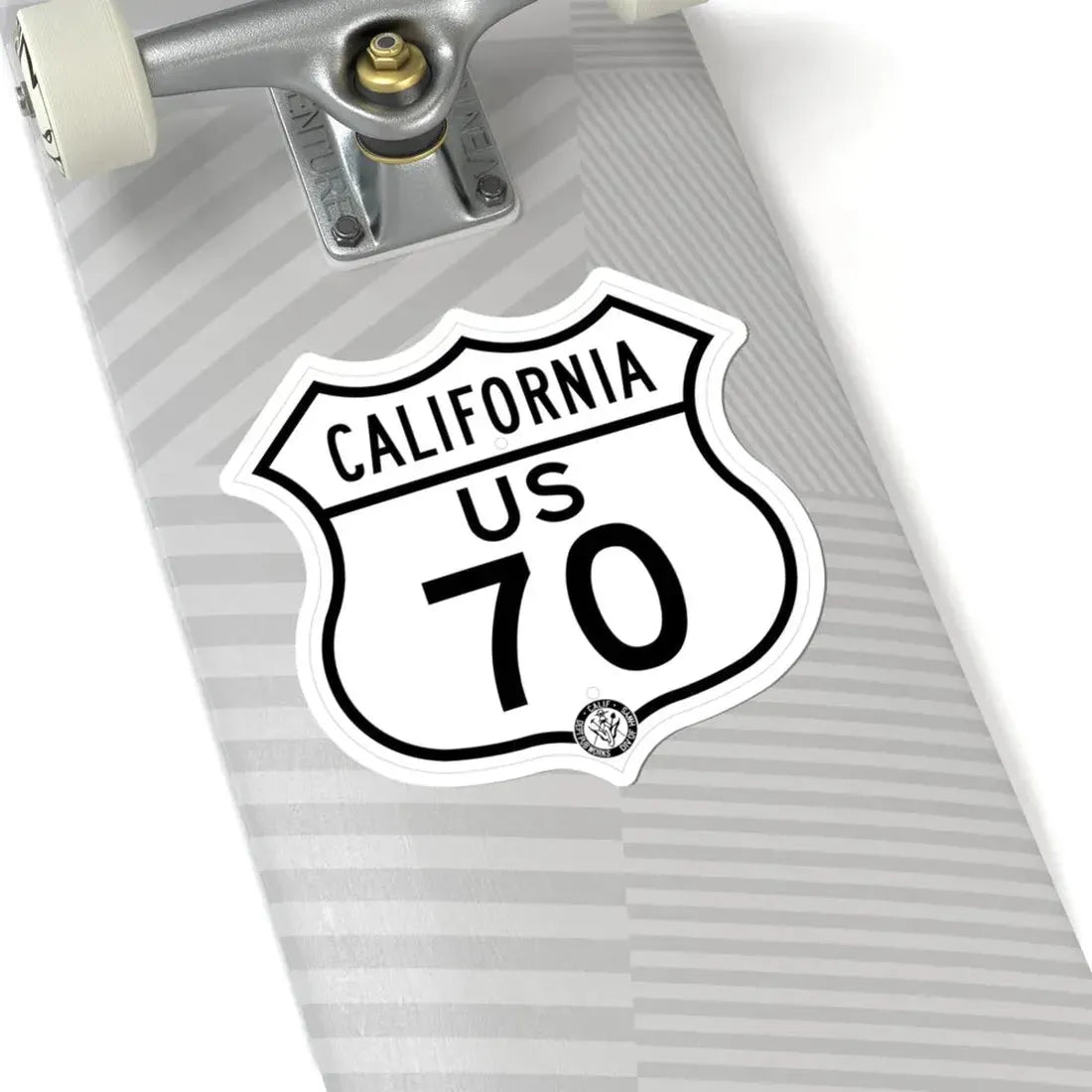 US 70 California 1948 (California) (Road Sign) STICKER Vinyl Kiss-Cut Decal - The Sticker Space