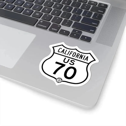 US 70 California 1948 (California) (Road Sign) STICKER Vinyl Kiss-Cut Decal - The Sticker Space