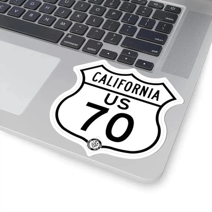 US 70 California 1948 (California) (Road Sign) STICKER Vinyl Kiss-Cut Decal - The Sticker Space