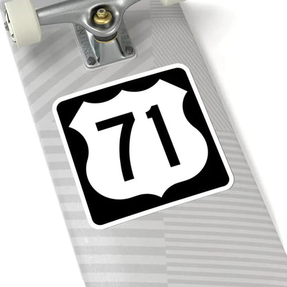 US 71 IA (Iowa) (Road Sign) STICKER Vinyl Kiss-Cut Decal - The Sticker Space