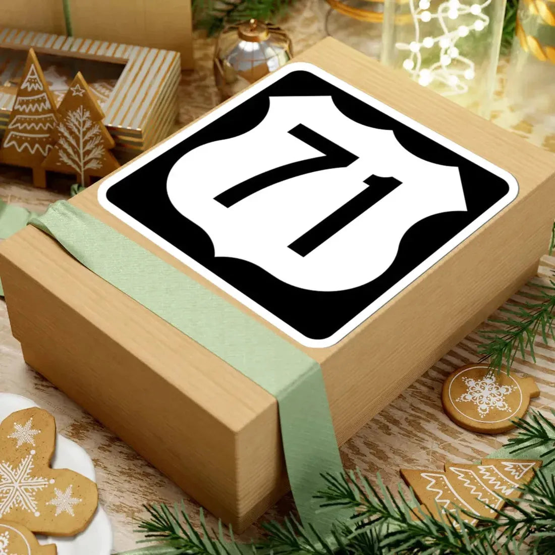 US 71 IA (Iowa) (Road Sign) STICKER Vinyl Kiss-Cut Decal - The Sticker Space