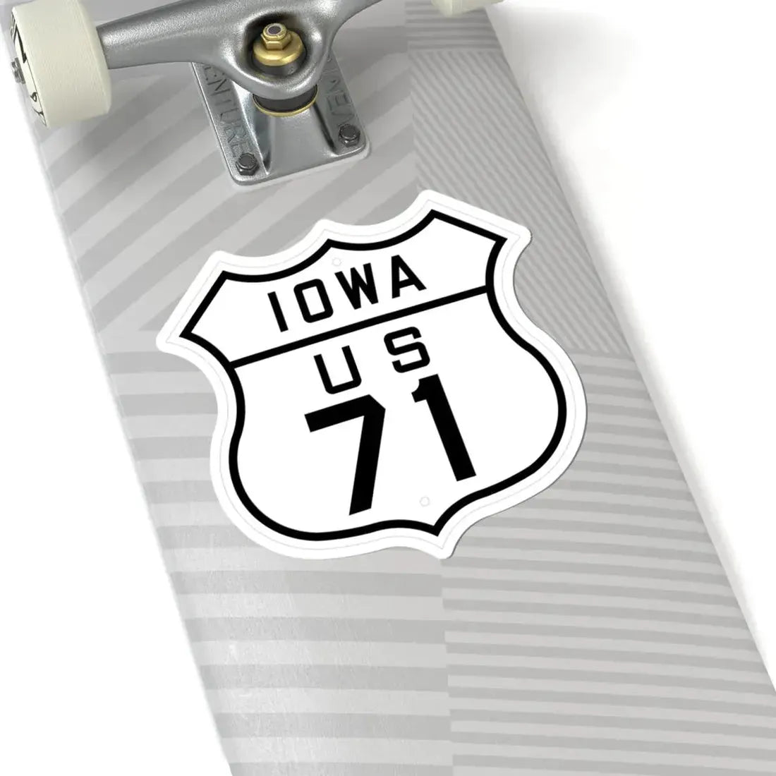 US 71 Iowa 1926 (Iowa) (Road Sign) STICKER Vinyl Kiss-Cut Decal - The Sticker Space