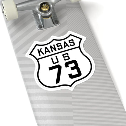 US 73 Kansas 1926 (Kansas) (Road Sign) STICKER Vinyl Kiss-Cut Decal - The Sticker Space