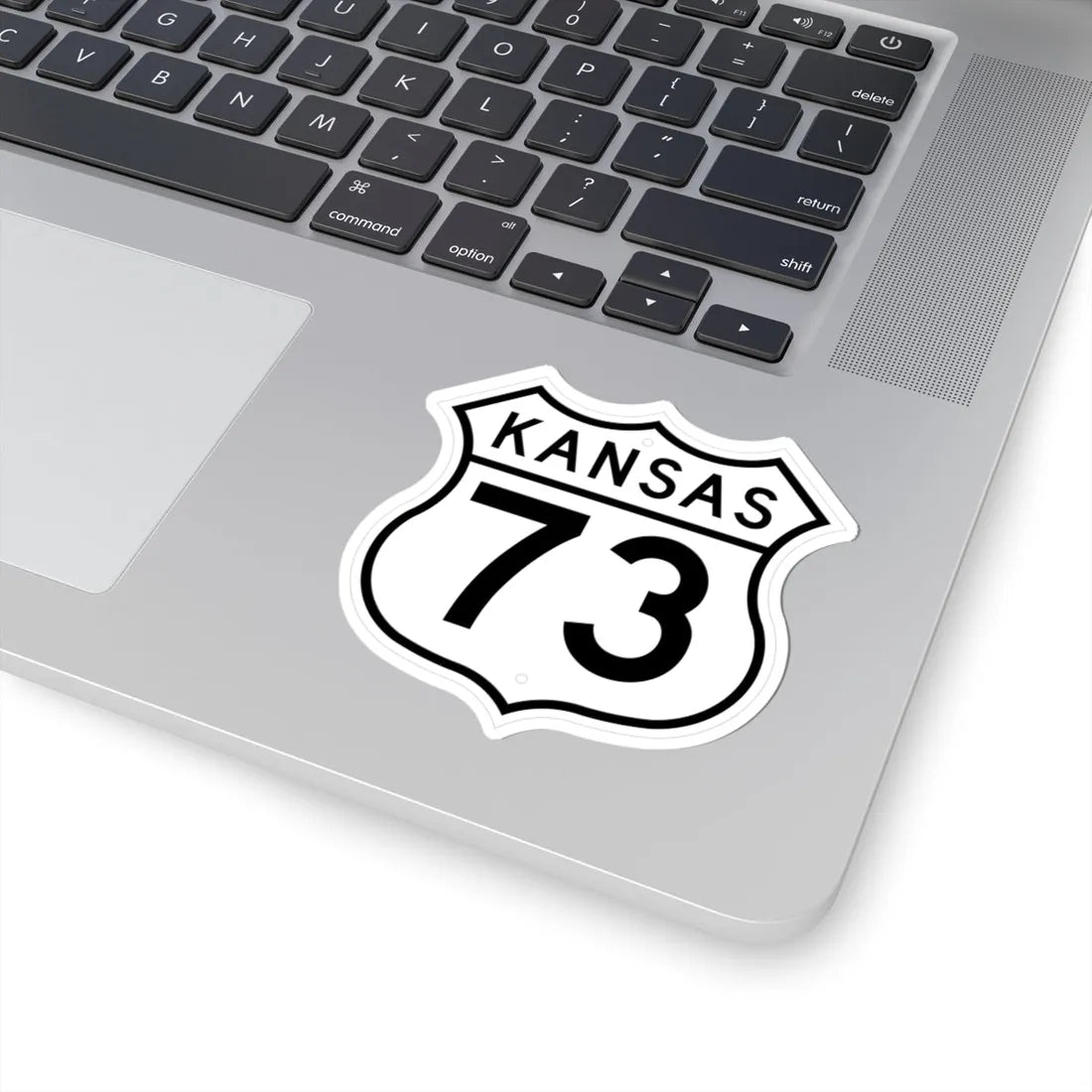 US 73 Kansas 1962 (Kansas) (Road Sign) STICKER Vinyl Kiss-Cut Decal - The Sticker Space