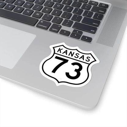 US 73 Kansas 1962 (Kansas) (Road Sign) STICKER Vinyl Kiss-Cut Decal - The Sticker Space