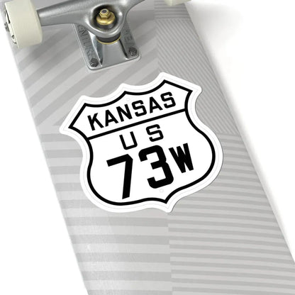 US 73W Kansas 1926 (Kansas) (Road Sign) STICKER Vinyl Kiss-Cut Decal - The Sticker Space