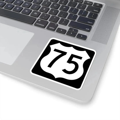 US 75 IA (Iowa) (Road Sign) STICKER Vinyl Kiss-Cut Decal - The Sticker Space