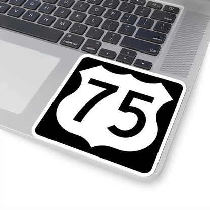 US 75 IA (Iowa) (Road Sign) STICKER Vinyl Kiss-Cut Decal - The Sticker Space