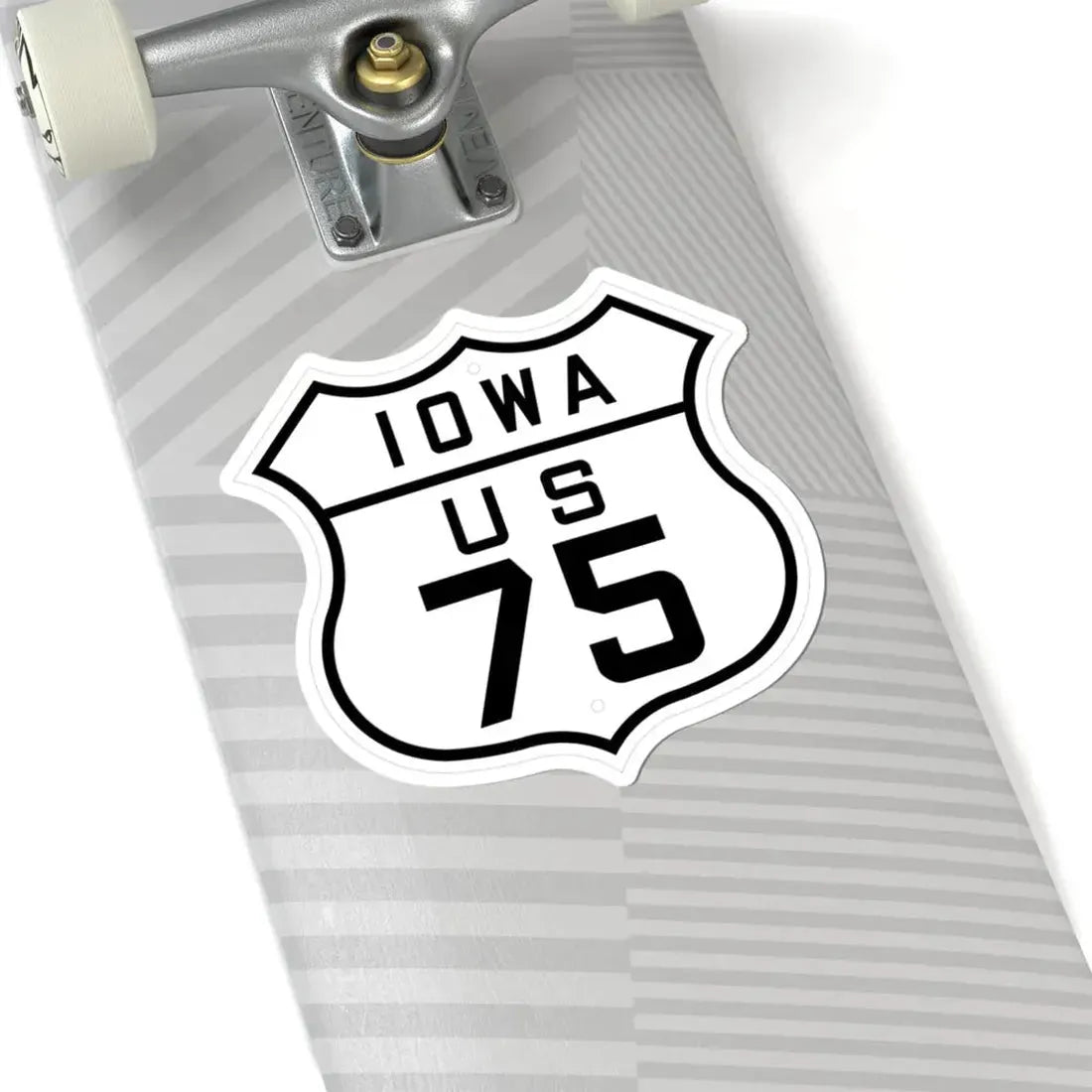 US 75 Iowa 1926 (Iowa) (Road Sign) STICKER Vinyl Kiss-Cut Decal - The Sticker Space