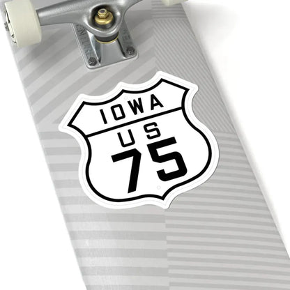 US 75 Iowa 1926 (Iowa) (Road Sign) STICKER Vinyl Kiss-Cut Decal - The Sticker Space