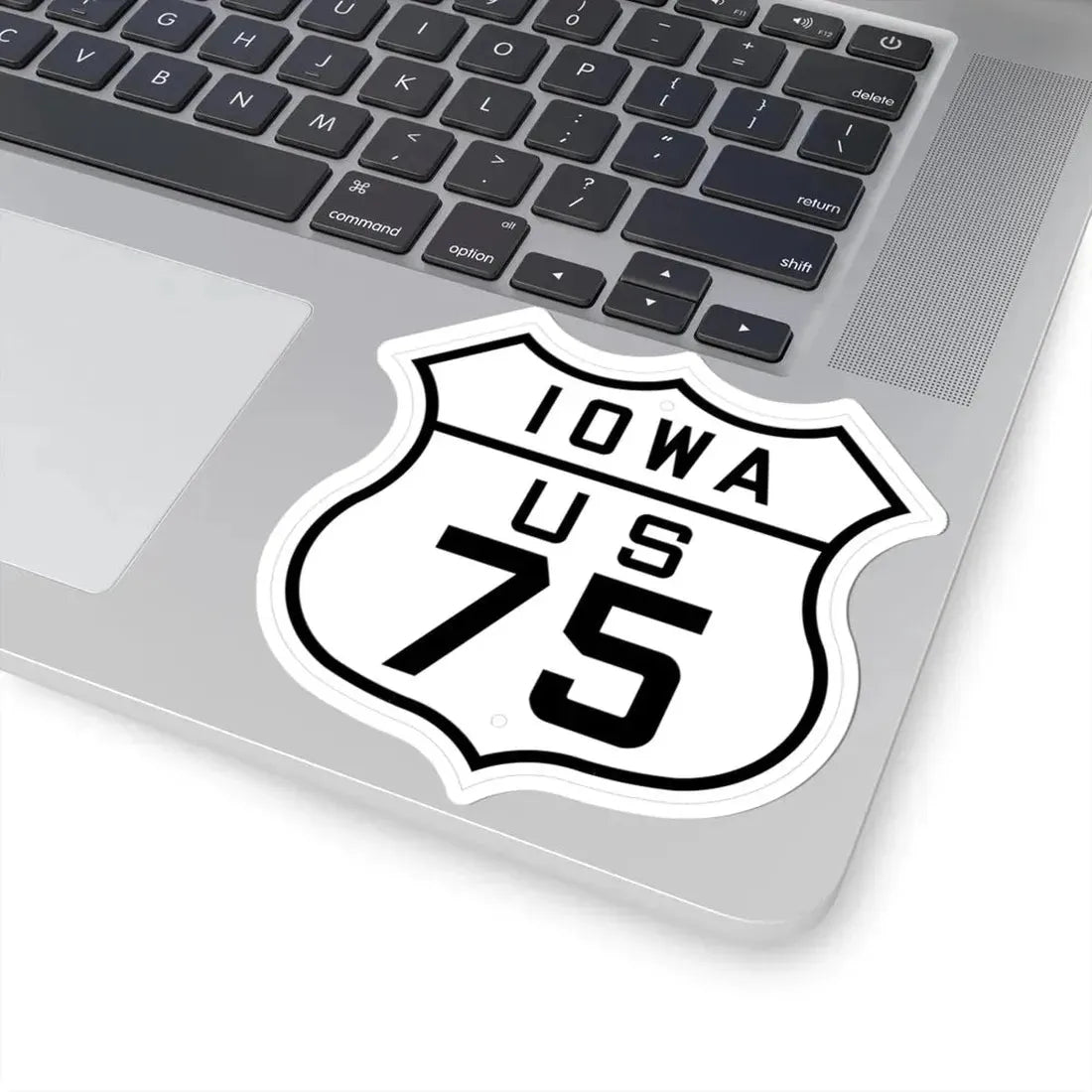US 75 Iowa 1926 (Iowa) (Road Sign) STICKER Vinyl Kiss-Cut Decal - The Sticker Space