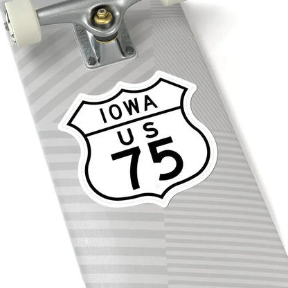 US 75 Iowa 1948 (Iowa) (Road Sign) STICKER Vinyl Kiss-Cut Decal - The Sticker Space