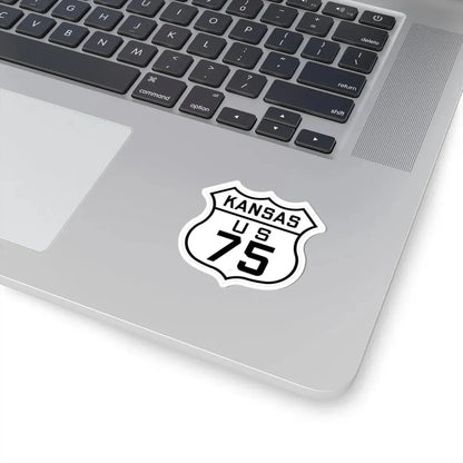US 75 Kansas 1926 (Kansas) (Road Sign) STICKER Vinyl Kiss-Cut Decal - The Sticker Space