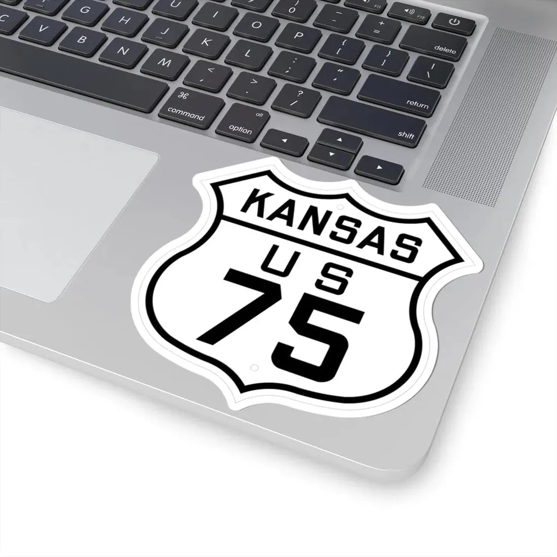 US 75 Kansas 1926 (Kansas) (Road Sign) STICKER Vinyl Kiss-Cut Decal - The Sticker Space