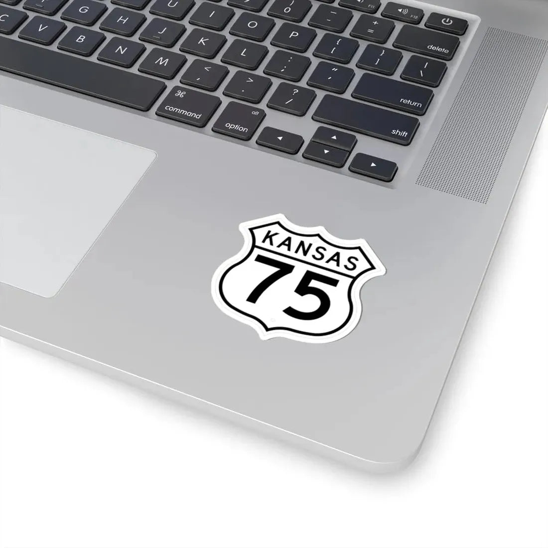 US 75 Kansas 1962 (Kansas) (Road Sign) STICKER Vinyl Kiss-Cut Decal - The Sticker Space