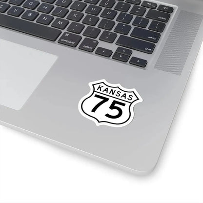 US 75 Kansas 1962 (Kansas) (Road Sign) STICKER Vinyl Kiss-Cut Decal - The Sticker Space
