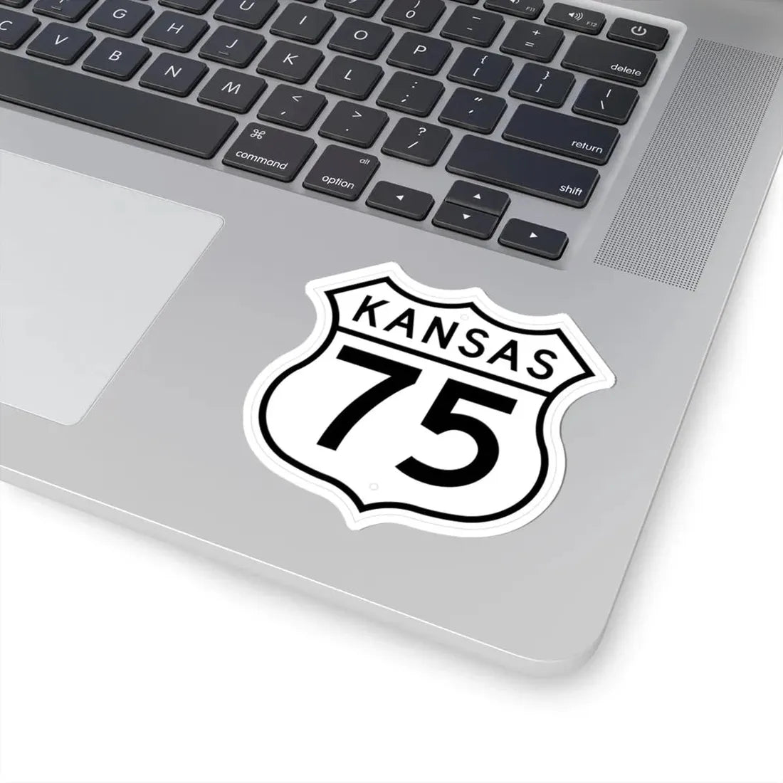 US 75 Kansas 1962 (Kansas) (Road Sign) STICKER Vinyl Kiss-Cut Decal - The Sticker Space