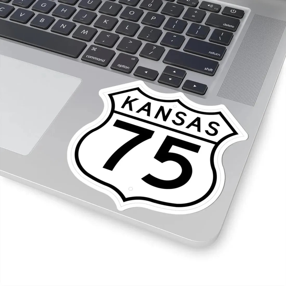 US 75 Kansas 1962 (Kansas) (Road Sign) STICKER Vinyl Kiss-Cut Decal - The Sticker Space